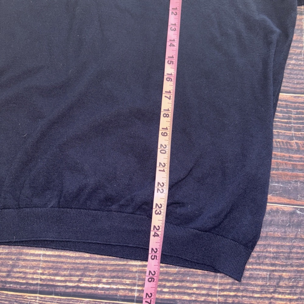 Zara Womens Navy Blue Viscose Blend Short Sleeve Pullover - Picture 7 of 8
